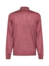 Polo in maglia di cashmere e seta e canapa bordeaux