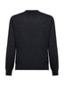 Anthracite cashmere and silk and hemp lightweight cardigan