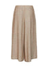 Gold sequin knit Dazzling Texture culotte trousers