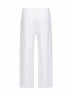 Pantalone Chino Crop in gabardina bianca