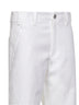 Pantalone Chino Crop in gabardina bianca