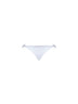 White techno jersey bikini bottom with monili
