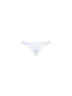 White techno jersey bikini bottom with monili