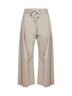Pantalone in interlock couture beige