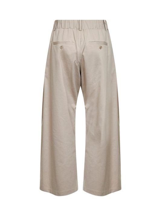 Beige couture interlock trousers