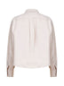 Chalk dyed cotton and linen cover shirt