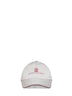 Cappello Baseball con logo in nylon membranato marrone freddo