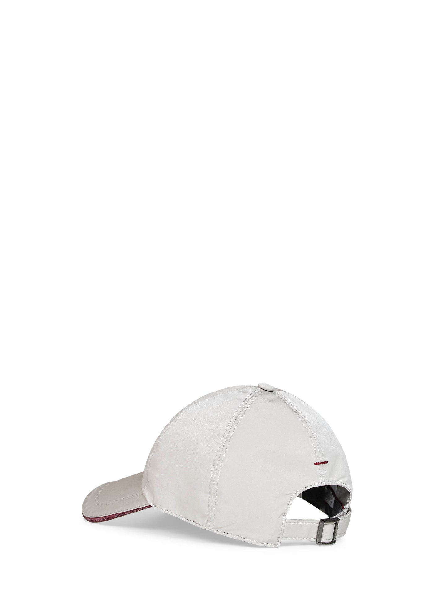 Cappello Baseball con logo in nylon membranato marrone freddo