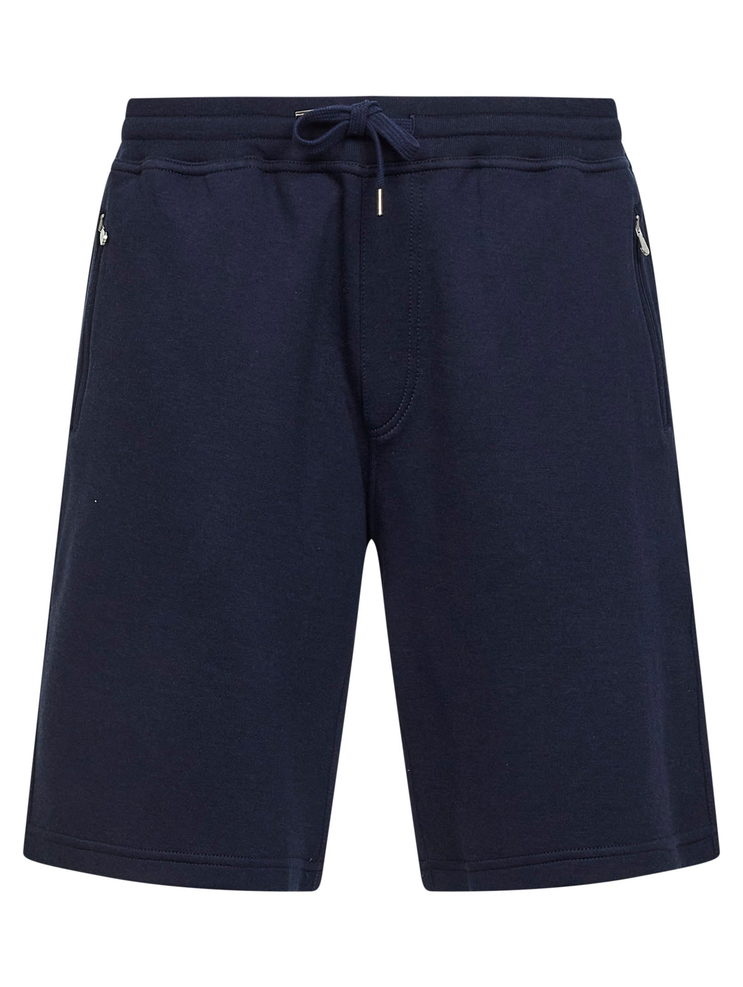 Cobalt blue double fleece Bermuda shorts