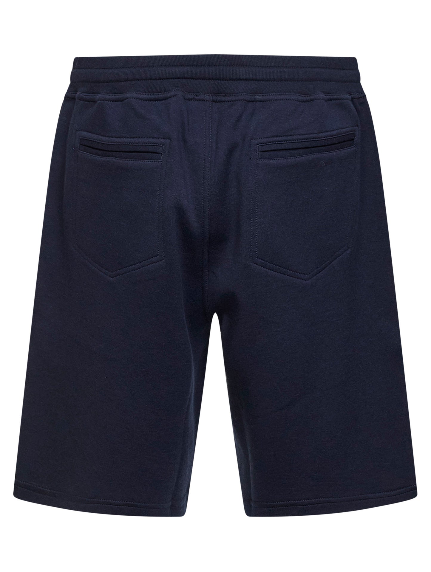 Cobalt blue double fleece Bermuda shorts