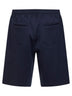 Cobalt blue double fleece Bermuda shorts