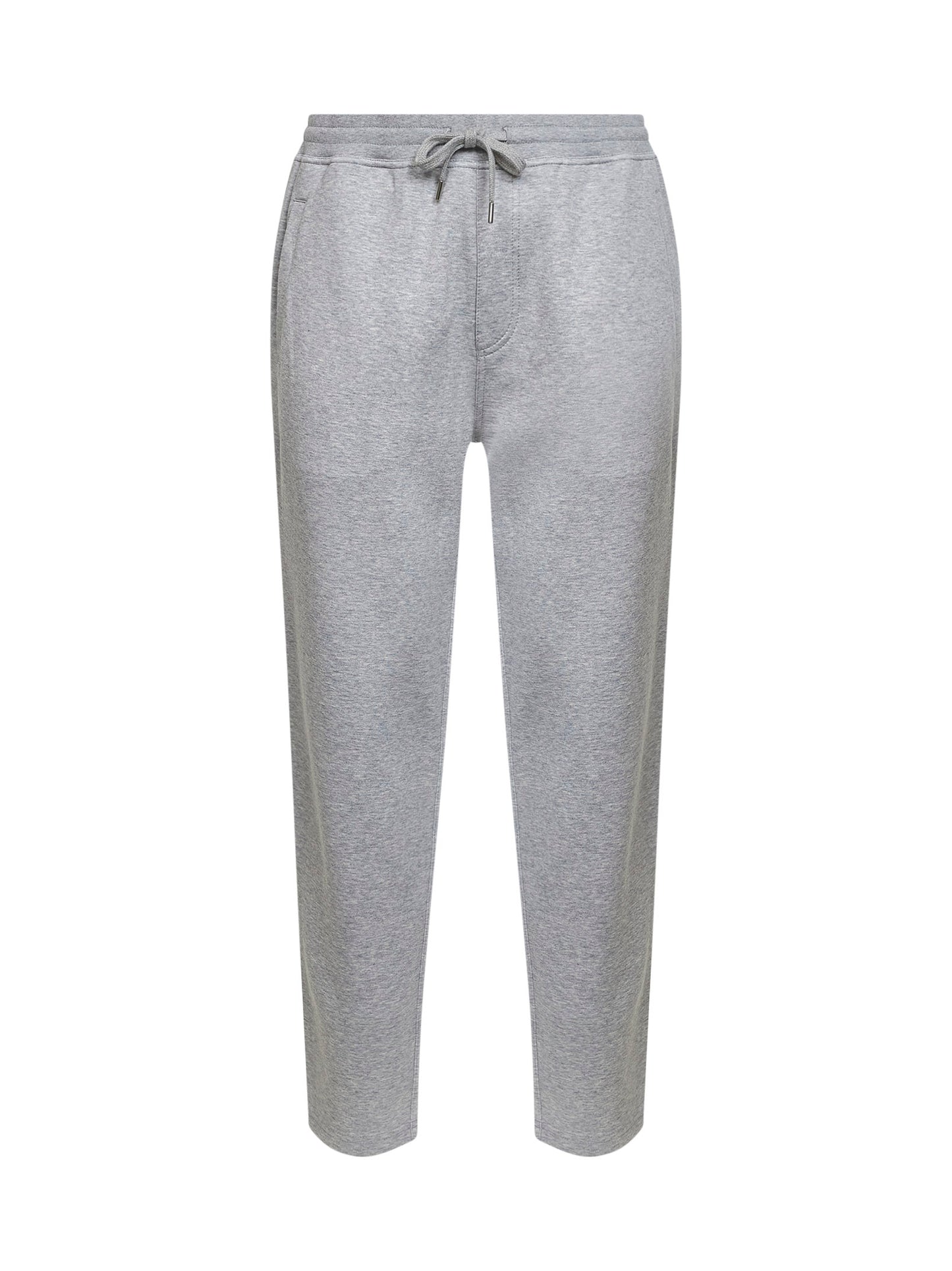 Pantalone jogger in felpa double grigio medio