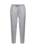Pantalone jogger in felpa double grigio medio