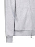 Felpa con zip e cappuccio in felpa double grigio medio
