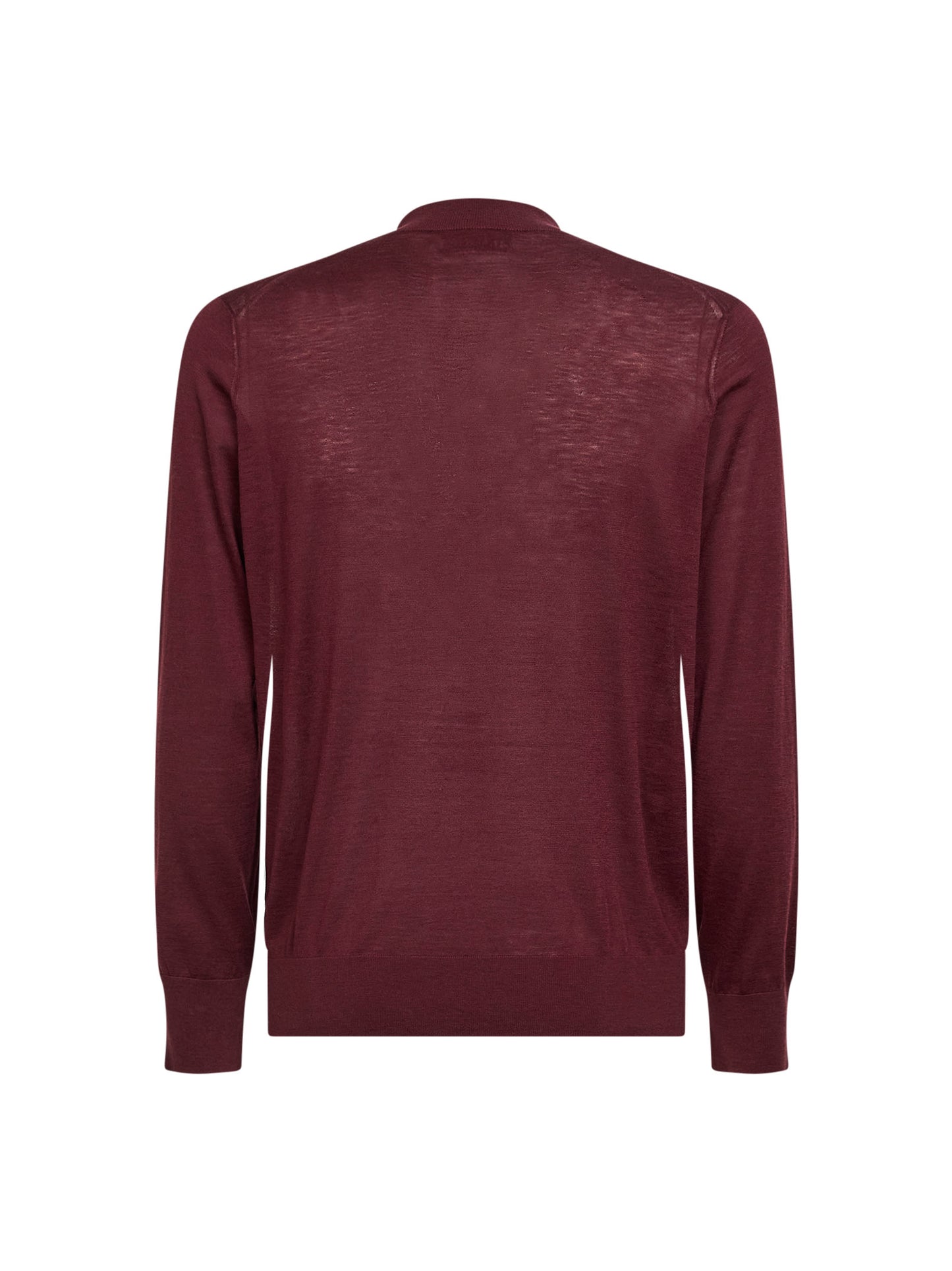 Maglia leggera in seta e cotone amaranto