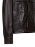 Dark brown leather blouson