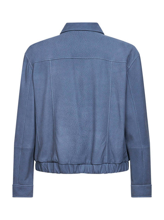 Giubbino in nabuk ardesia