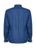 Camicia slim fit in denim leggero blu