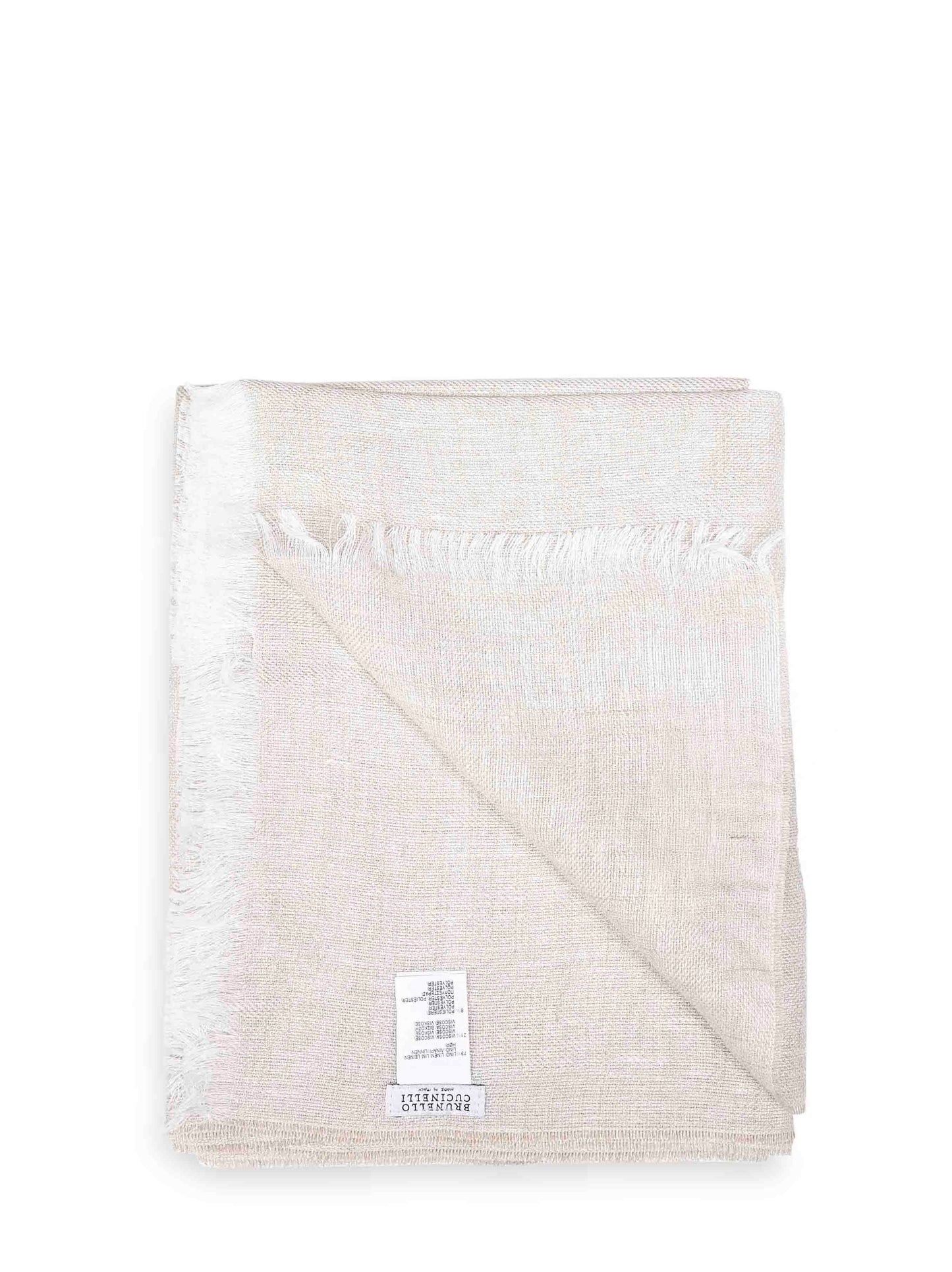 Sciarpa in misto lino Sparkling beige