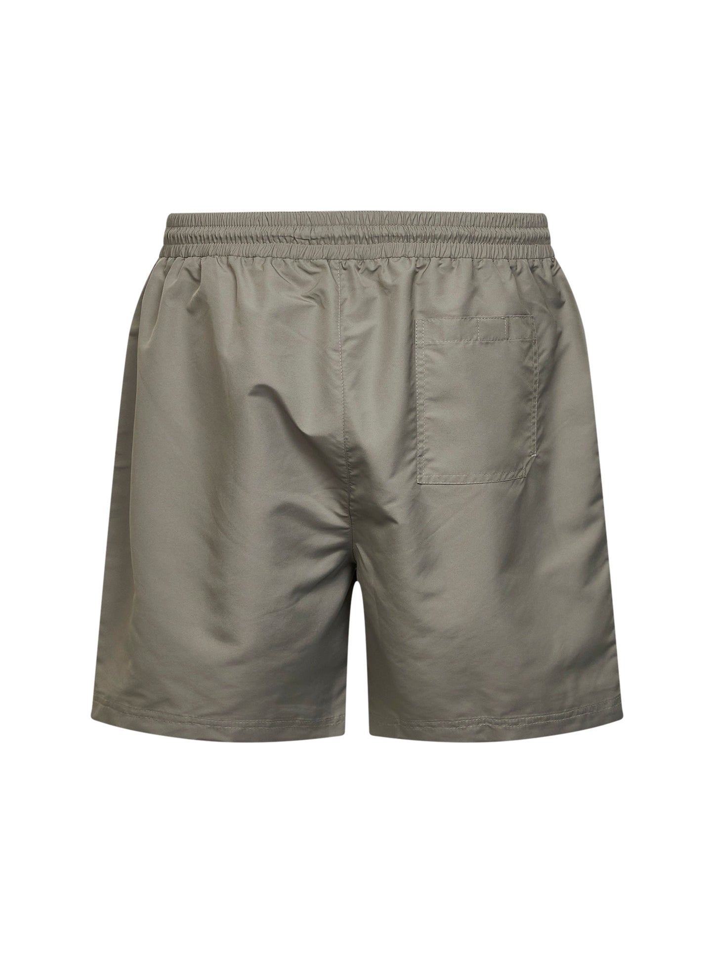 Khaki nylon swim shorts