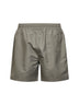 Khaki nylon swim shorts