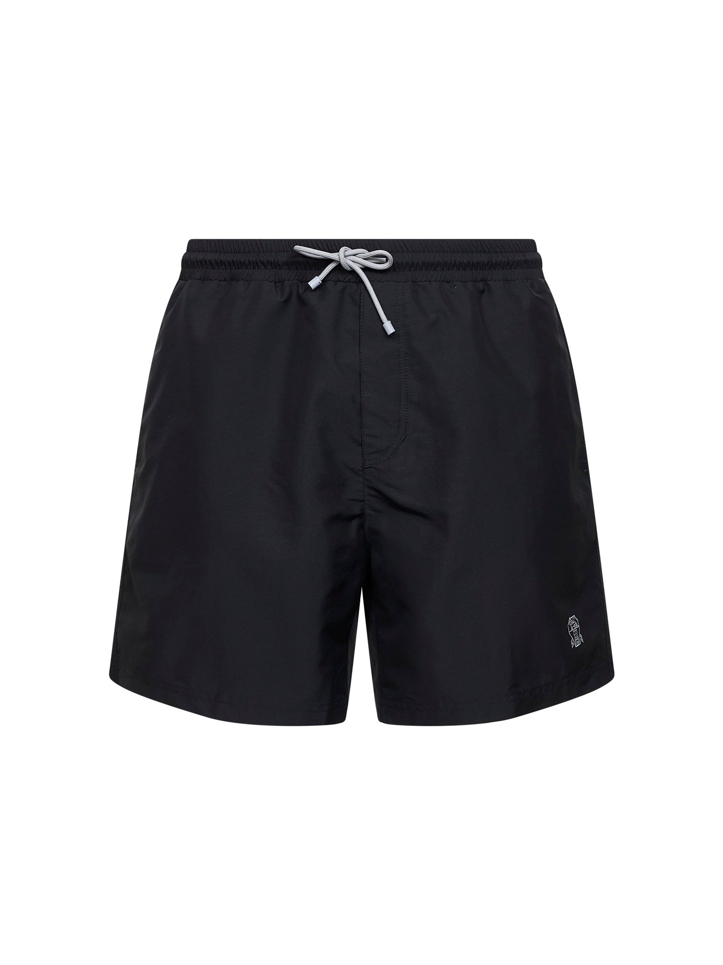 Shorts da mare in nylon nero