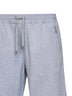 Grey techno cotton fleece Bermuda shorts