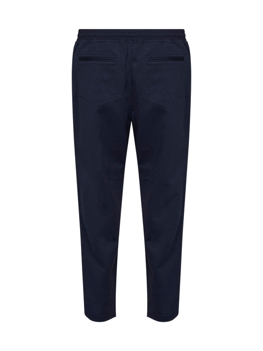 Cobalt blue techno cotton trousers