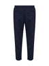 Cobalt blue techno cotton trousers