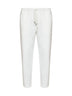 Bermuda in felpa di cotone techno bianco sporco