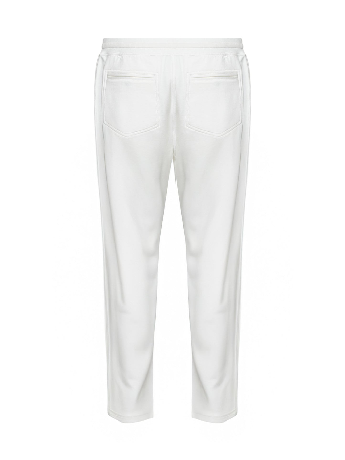 Bermuda in felpa di cotone techno bianco sporco