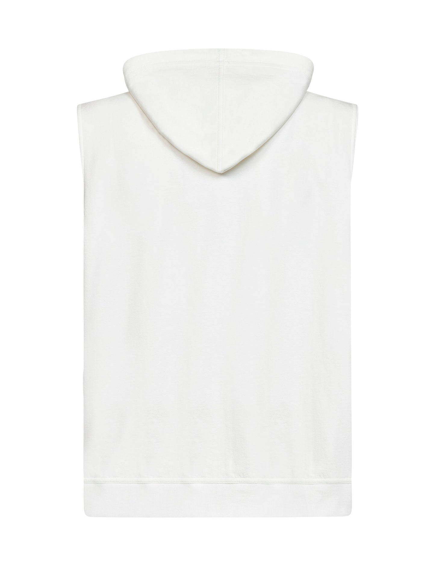 Off-white techno fleece zip-up hooded vest