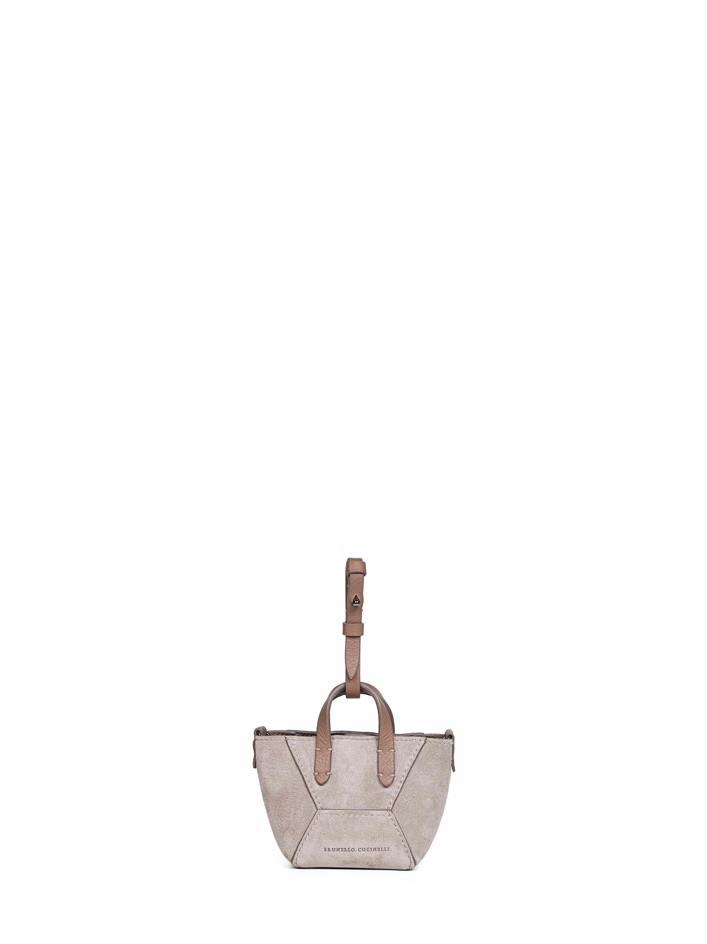 Borsa BC Duo micro grigio chiaro con Precious Chain