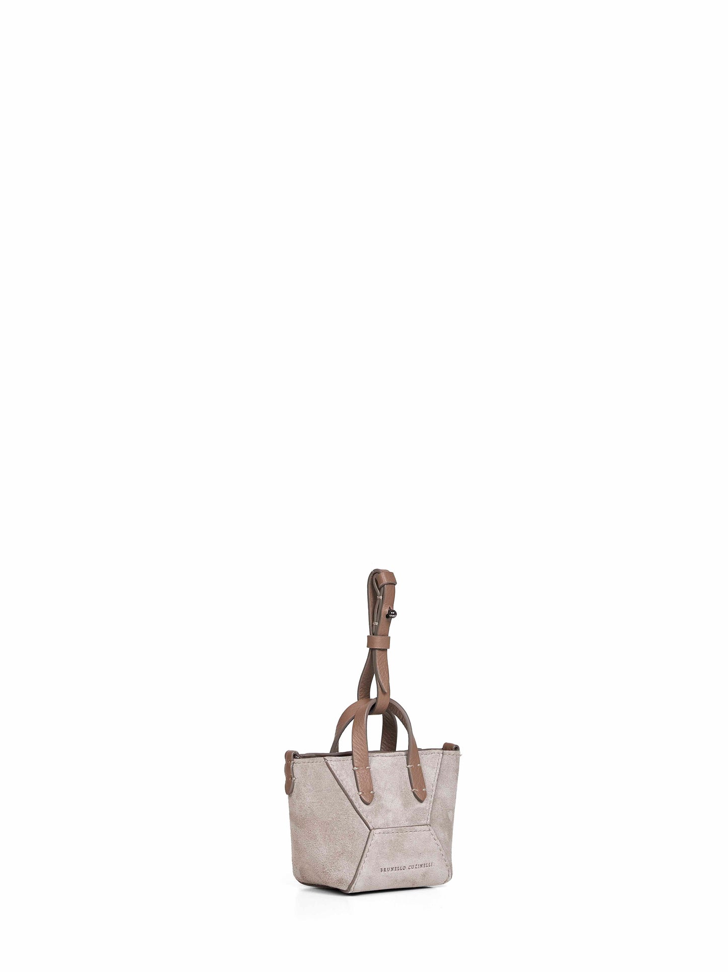 Borsa BC Duo micro grigio chiaro con Precious Chain