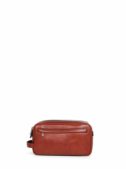 Beauty case in vacchetta cognac