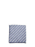 Pochette in seta a righe denim