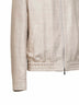 Beige silk, linen and wool hopsack jacket