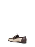 Rope techno raffia and leather loafers