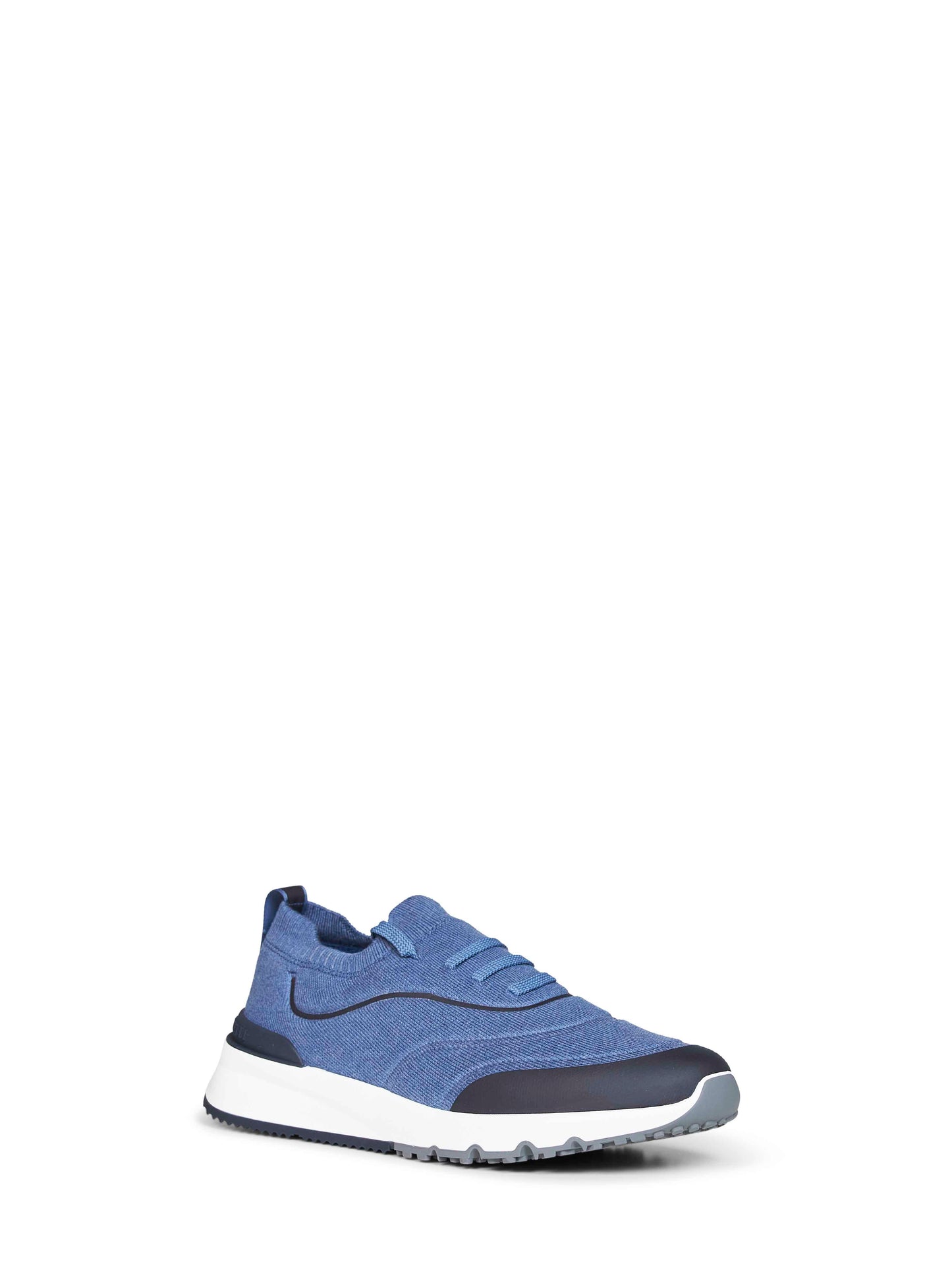 Runners in maglia di cotone techno denim