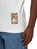 Cotton T-shirt with Check appliqué