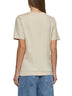 Cream cotton T-shirt