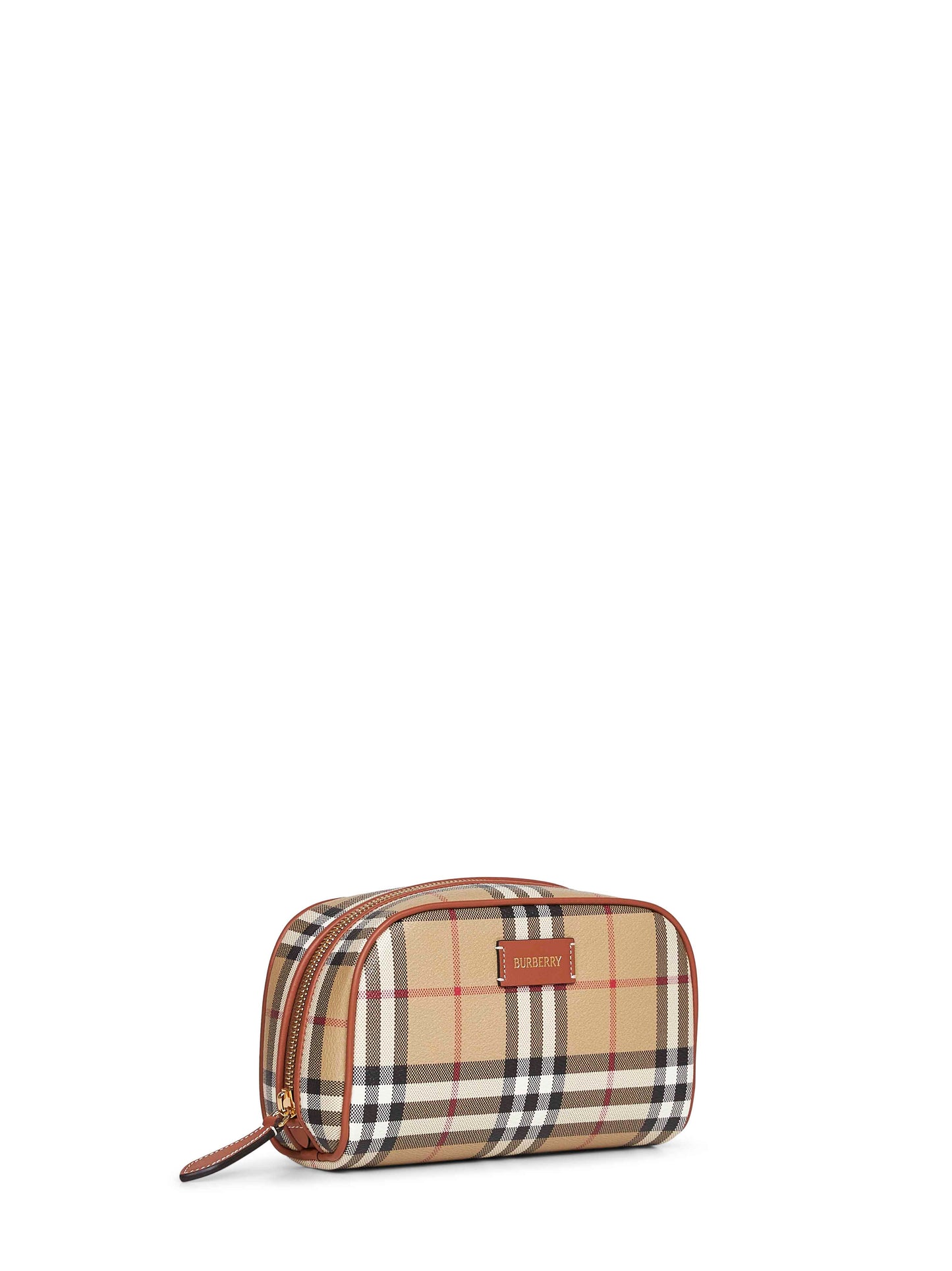 Archive beige Check beauty case