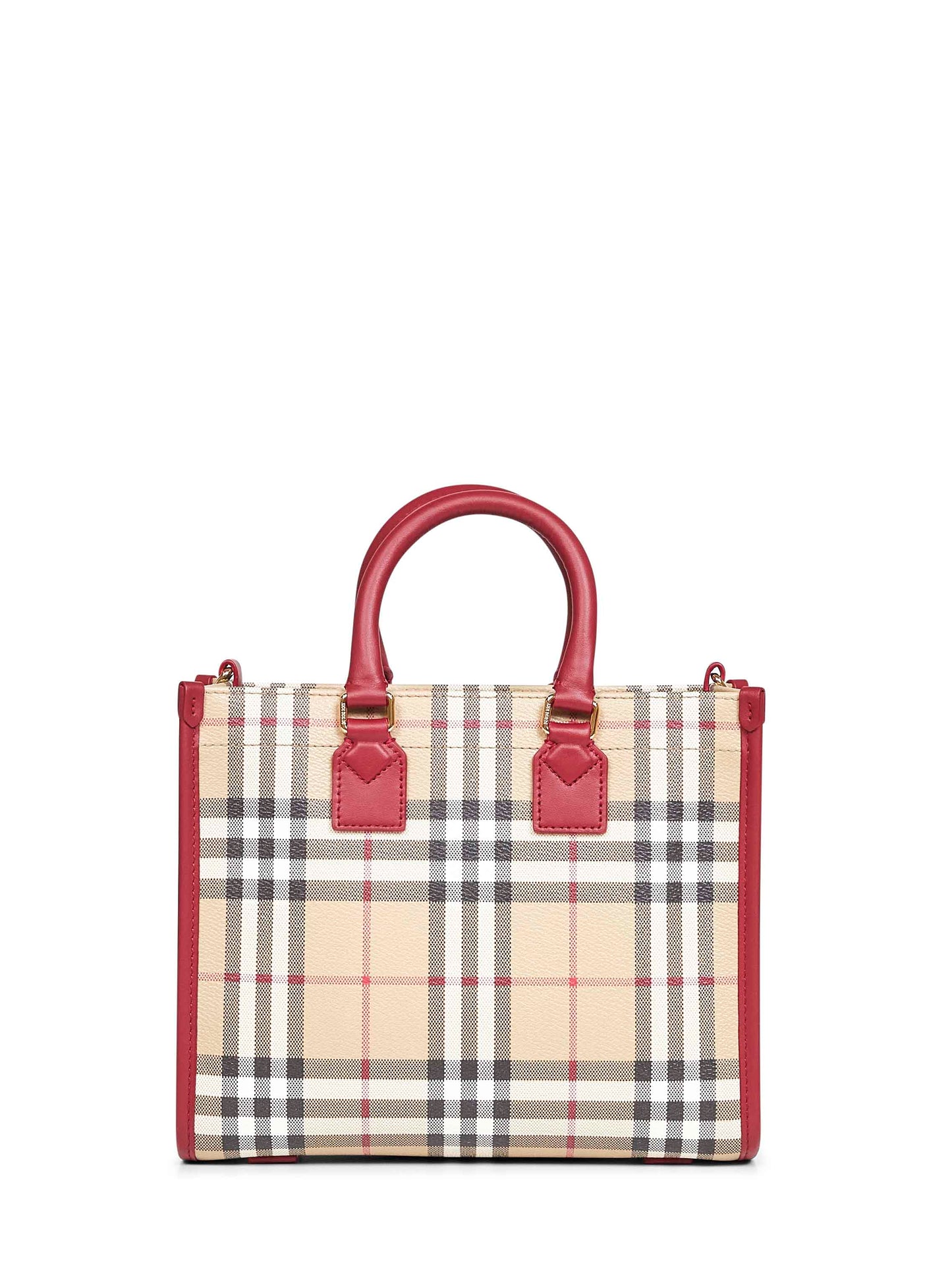 Tote Freya mini beige e rosso
