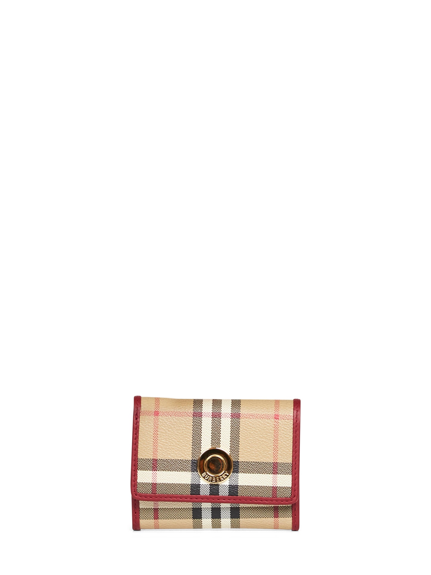 Archive beige small Check folding wallet