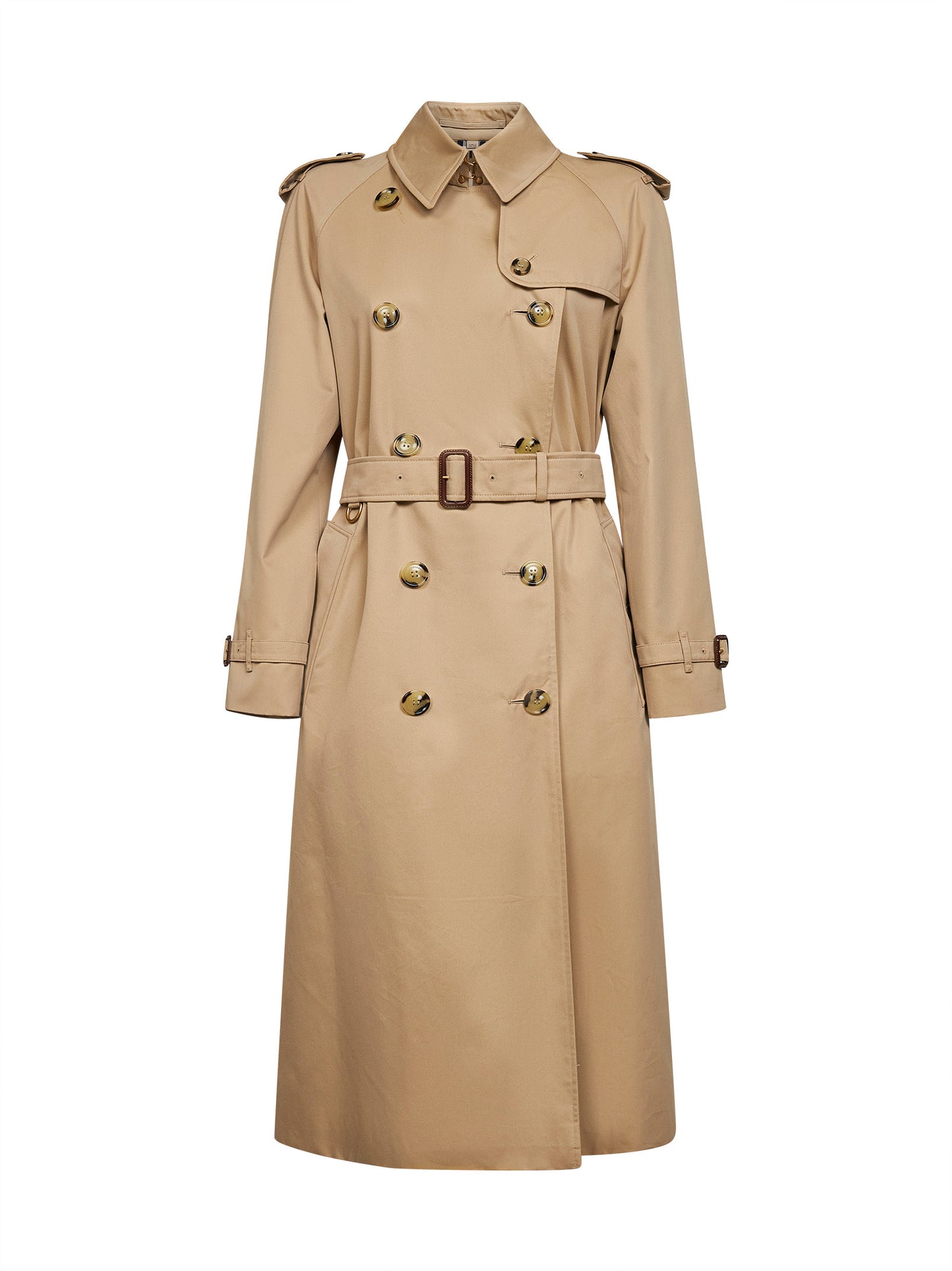 Honey beige Heritage Waterloo long trench coat