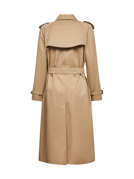 Honey beige Heritage Waterloo long trench coat