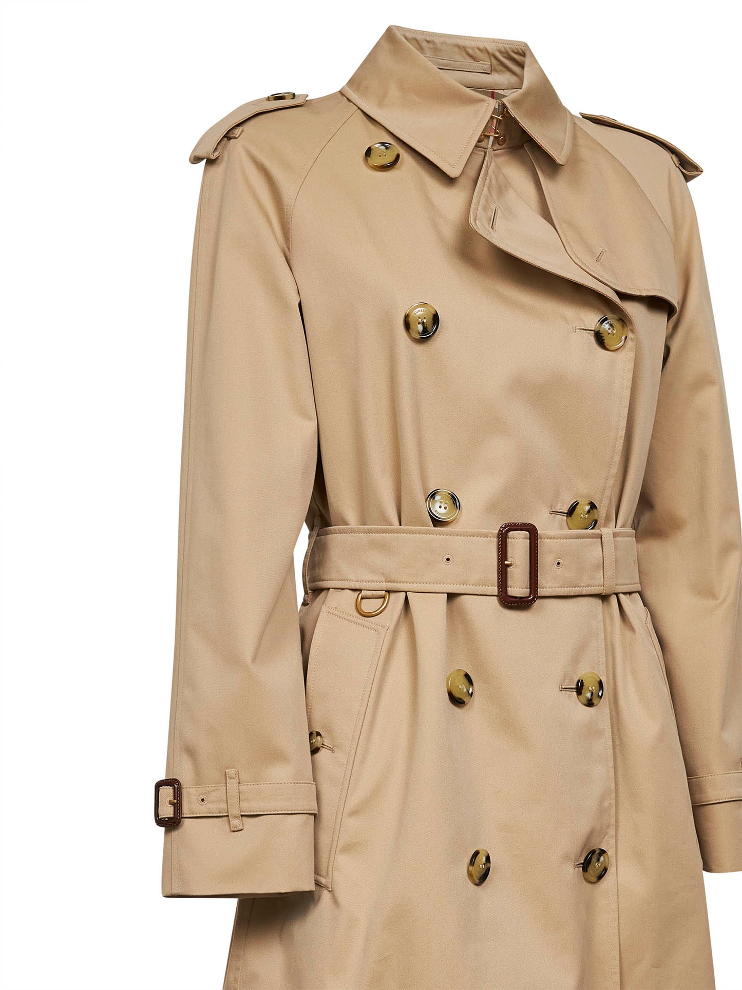 Honey beige Heritage Waterloo long trench coat