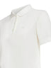 Chalk cotton piqué embroidered polo shirt