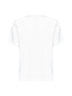 T-shirt in cotone bianco gesso con logo<BR/>