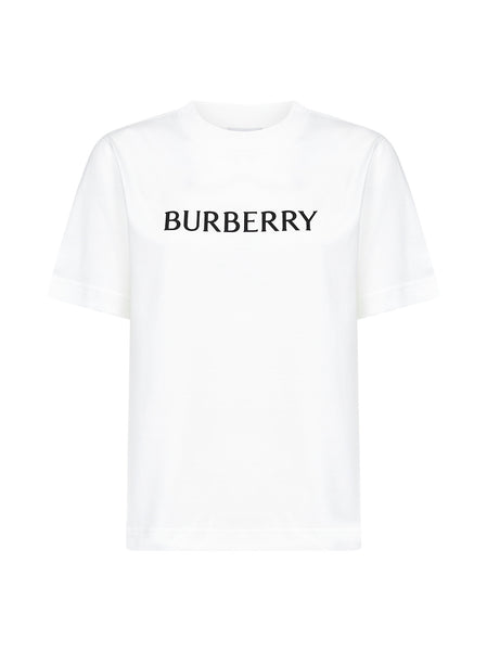 Chalk white cotton logo T-shirt – Daniello.com